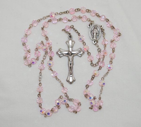 October "Rose Zircon" Birthstone Rosary